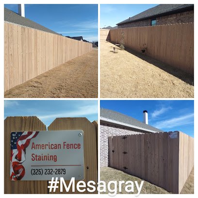 American Fence Staining